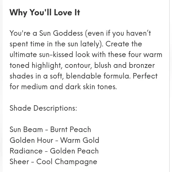 5/75$ HIPDOT - Sun Goddess Face Palette - Picture 14 of 16